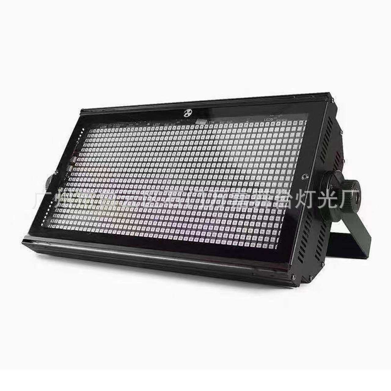 酒吧灯光1000W八段频闪灯LED960颗分段频闪RGB背景颜色跑马灯