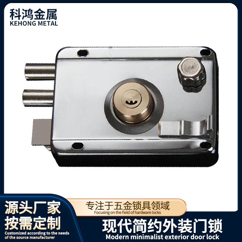 外装门锁月牙锁头月牙锌头月牙铜头铜舌豪华外装门锁家用门锁锁芯