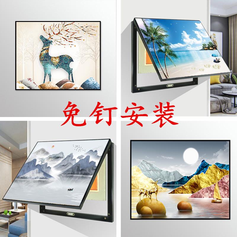 遮挡电表箱装饰画配电箱网线电闸箱空气开关盒子装挂画创意免打孔