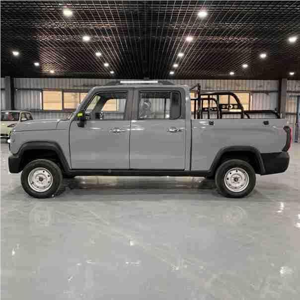 厂家销车新能源电四轮皮卡车全封闭货箱双排客货动送货电动皮卡汽