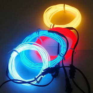 饰发光管柔性LED灯光管电致灯光丝1米3v 冷光线EL发光线灯饰光源装