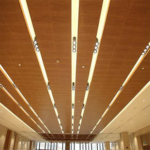 厂家直供木纹铝单板内外墙吊顶弧形双曲各种造型异形装 饰冲孔铝板