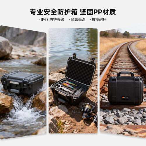 鼎新RC手提安瑞全防护箱高强度PP合受金经久耐防潮P耐摔NOI抗震