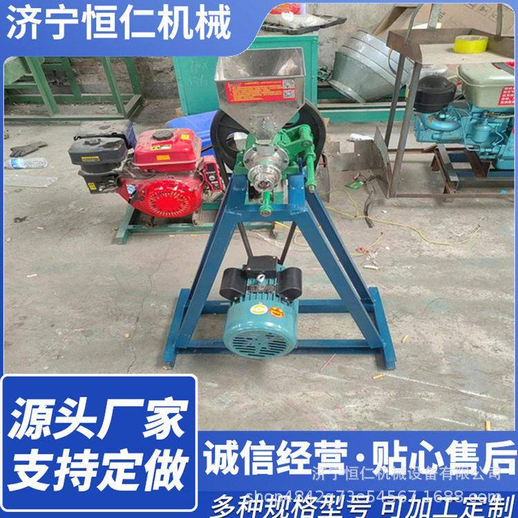 消音器汽油玉米膨化机食品加工大米粒爆花机 双机头米花机