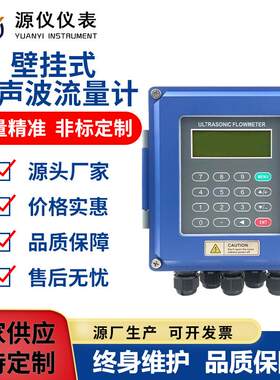 壁挂式超声波流量计水表液体流量计外夹式超声流量计插入式