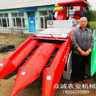 背负式3行玉米收割机两行秸秆粉碎还田联合转玉米收割机扒皮机