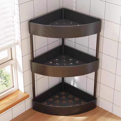 Corner Kitchen Countertop Shelf - Home No-Drill Semi-Circula