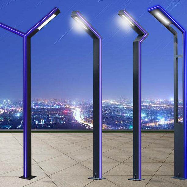 7字形庭院灯了铝材户外LED现代花园小区景观灯3米4米5米6米防水