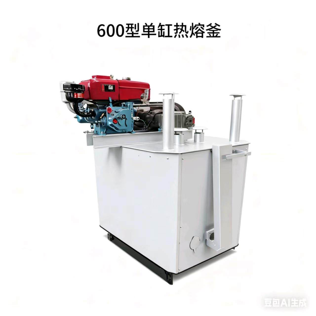 大容量600单缸热熔釜 高效画线熔料 马路道路标线涂料熔料机