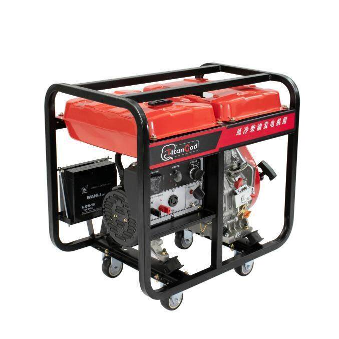 便携式柴油发电机组单相220v三相380v家用静音户外应急手摇发电机