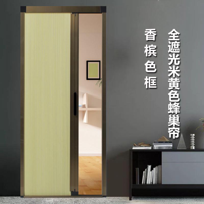蜂巢折叠推拉门蜂窝门厕所厨房门隔断门对开单开铝合金折叠门隔热