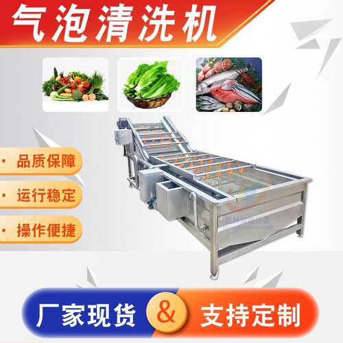 粽叶气泡清洗机荔枝高压喷淋清洗机高压喷淋式蓝莓清洗机