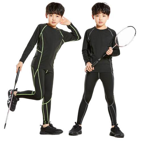 Children's sports tight fitting suit, men's long sleeved