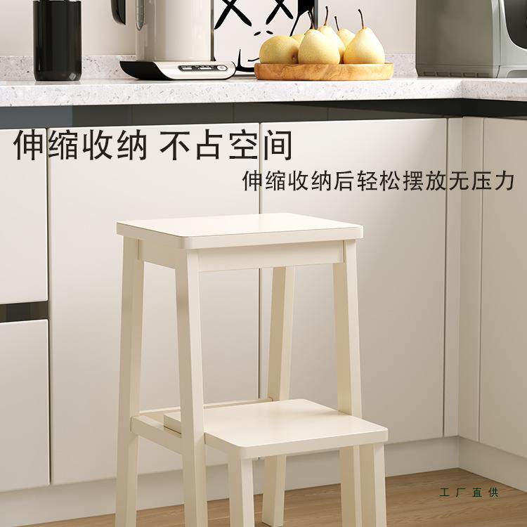 用实家木梯凳客厅卧室折F979HT7T叠脚踏椅凳登高梯阶梯凳抽拉多功