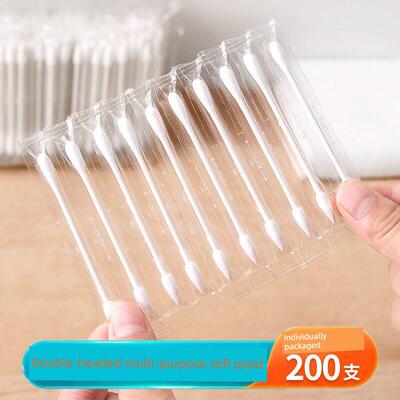 一次性棉签掏耳化妆用清洁双头棉棒消毒清洁卫生尖头圆头独立包装