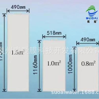 污水处理一体化MBR浸没式平板膜组元件浸没式PVDF膜生物反应器设