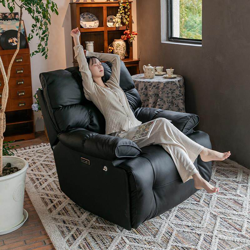 电动单人太空头等沙发舱轻奢客厅多功能可睡可躺懒人旋转按摩摇椅