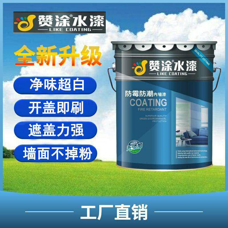白色乳胶漆防霉防潮水性环保室内家用内墙漆无甲醛自刷墙面漆