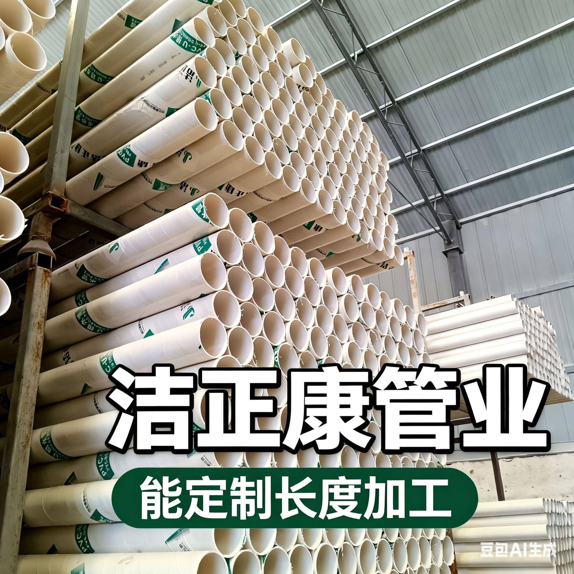 pvc排水管50塑料管材pvc硬管抗压耐用工地预埋下水雨水管pvc75管