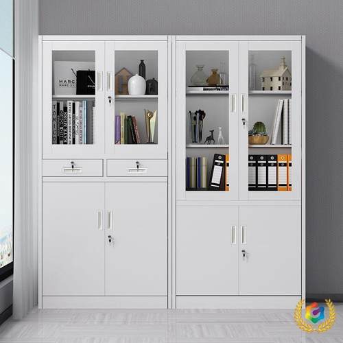 钢制公办室文件财铁皮柜子档案资料柜务凭证柜带锁更衣柜203储物