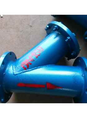 大口径焊接Y型过滤器GL4H-16法兰管道除污器碳钢不锈钢DN600