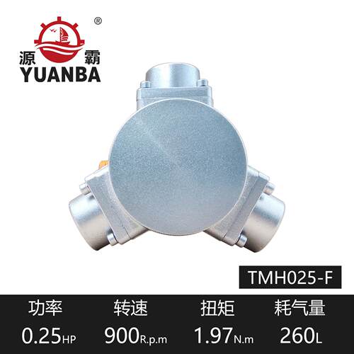 厂家直供瑞安活塞式气动马达TM025-F带法兰可配减速机高扭矩