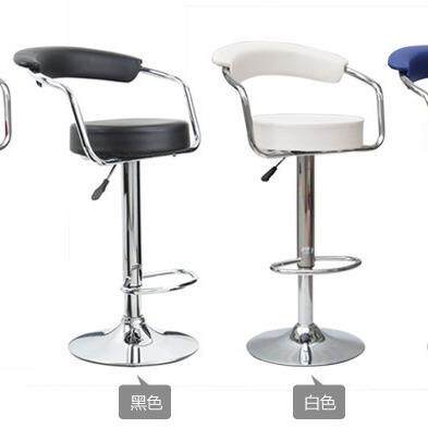 时尚创意实木吧椅铁台艺吧椅子现约代简吧家用高脚凳酒吧无品牌/