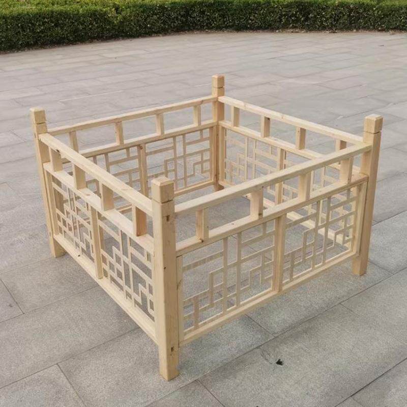婚庆木栅栏路引实木道具新中式婚礼舞台装饰布置木质围栏护栏摆件