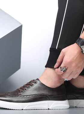 Plus size 46 48 men casual leather shoes sneakers 大码男板鞋