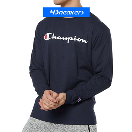 Champion 日版胸前logo休闲长袖T恤C3-H004-089/C3-L023-370