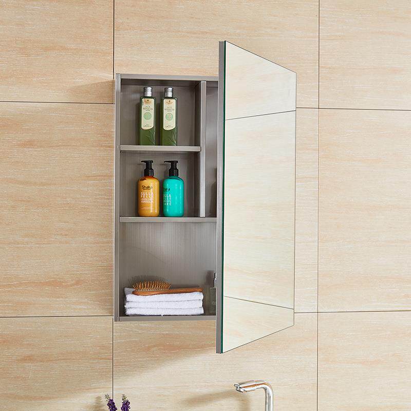 源头厂家浴室镜柜卫生间镜不锈钢浴室柜壁挂镜箱置物柜镜