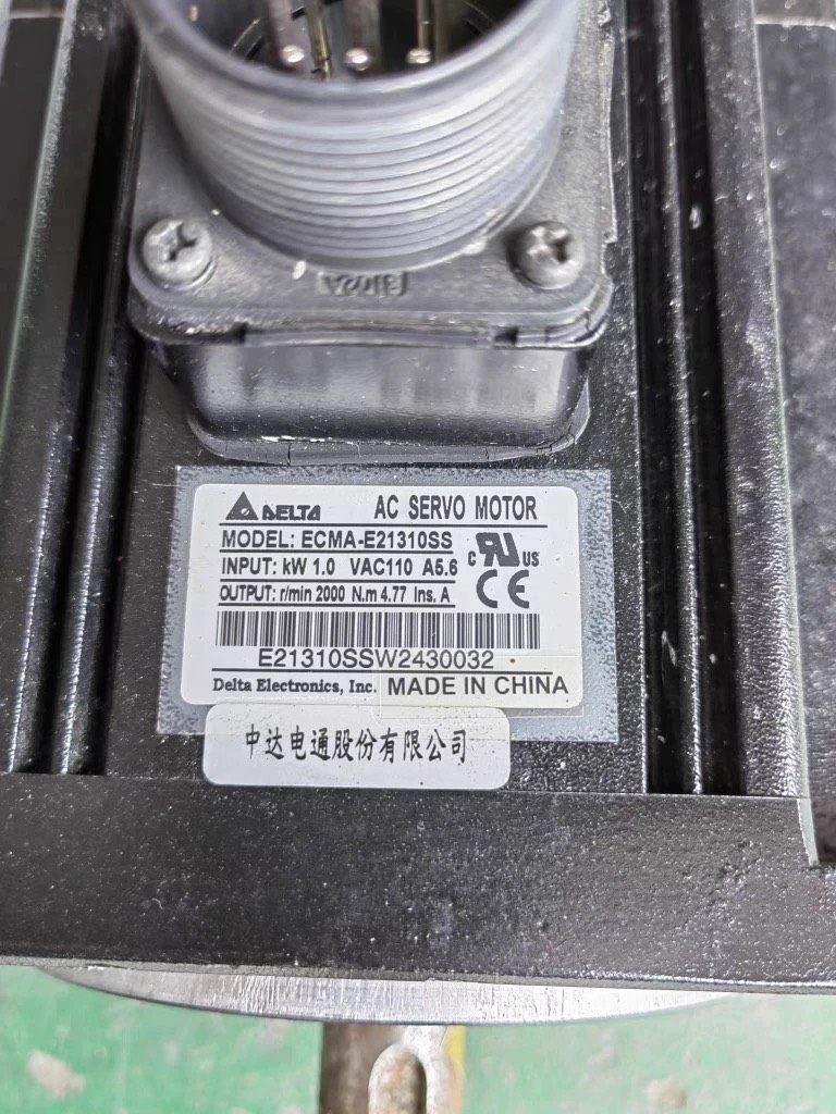 台达伺服电机ECMA-E21310SS，1KW，原装拆机件，