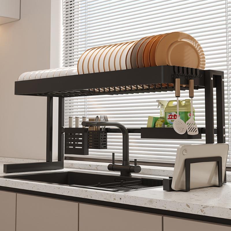 厨房水槽置物槽架碗碗碟架水池子收纳架洗台面多功架能放碗100168