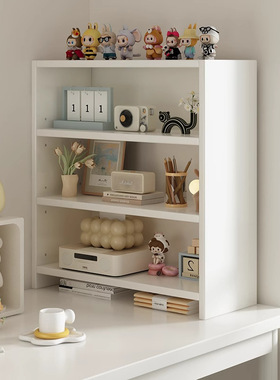 简易书架桌面置物架展示架书桌侧面多层收纳柜开学季宿舍桌上书柜