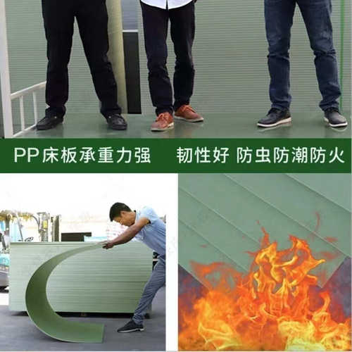 防虫床板PP塑料宿舍上下铺寝室床静音简易防潮单人90硬床板整块