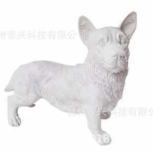 宠物店陈列道具橱窗摆件仿真柯基狗拍摄道具展示狗狗衣架