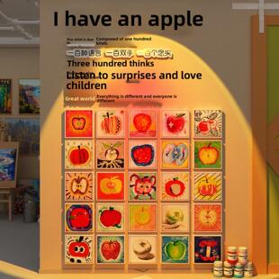 艺术教室布置工作室场景装饰幼儿园墙面环境创作文化主题作品展示