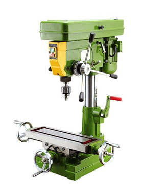 台式钻铣床ZX7016 750W铜线台钻380V 不可拆卸工作台台钻