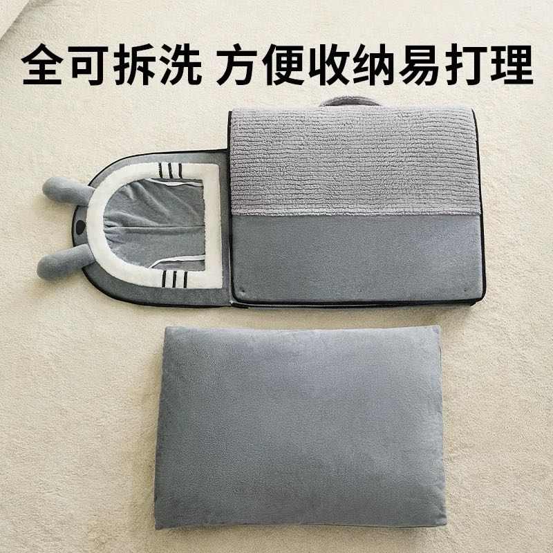 猫窝冬天保暖加厚猫别墅猫窝封闭式有门帘狗窝可拆洗宠物房子