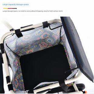 埃立娇002B 老年购物车手推助步车买菜超轻小拉车 可坐折叠助行车