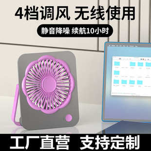 迷你小风扇桌面办公室小型风扇家用宿舍长续航大风力户外充电风扇