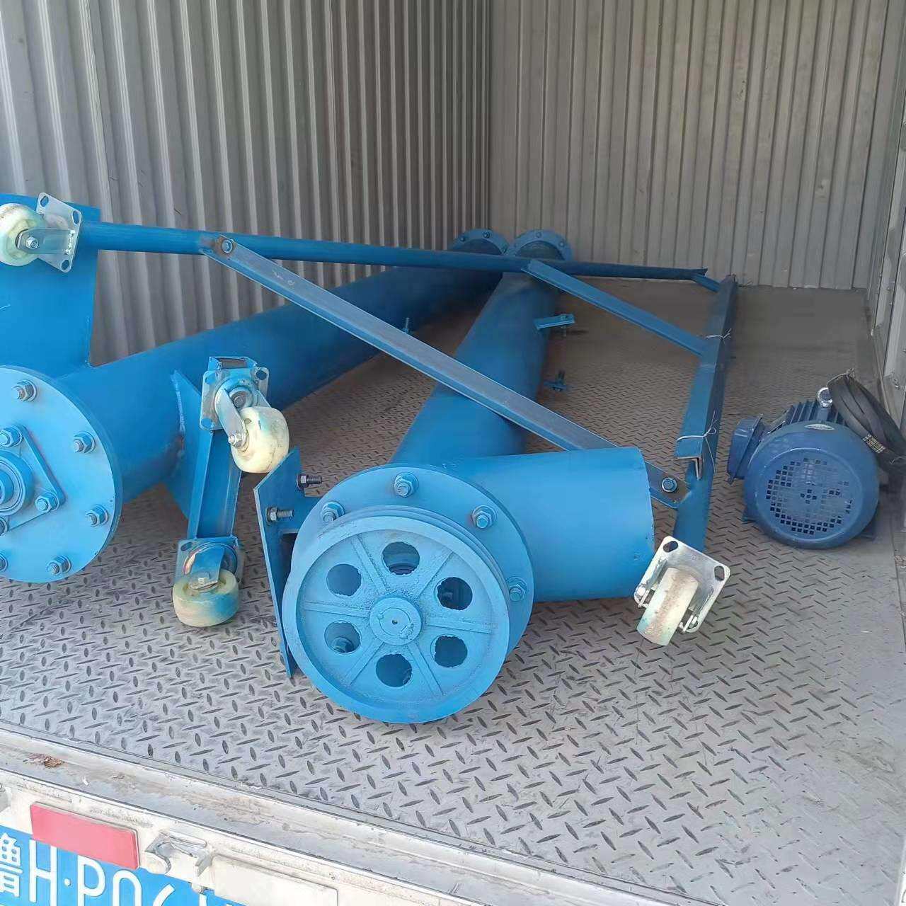 自吸式螺旋蛟龙提升机河沙水泥自动化螺杆输送机图片