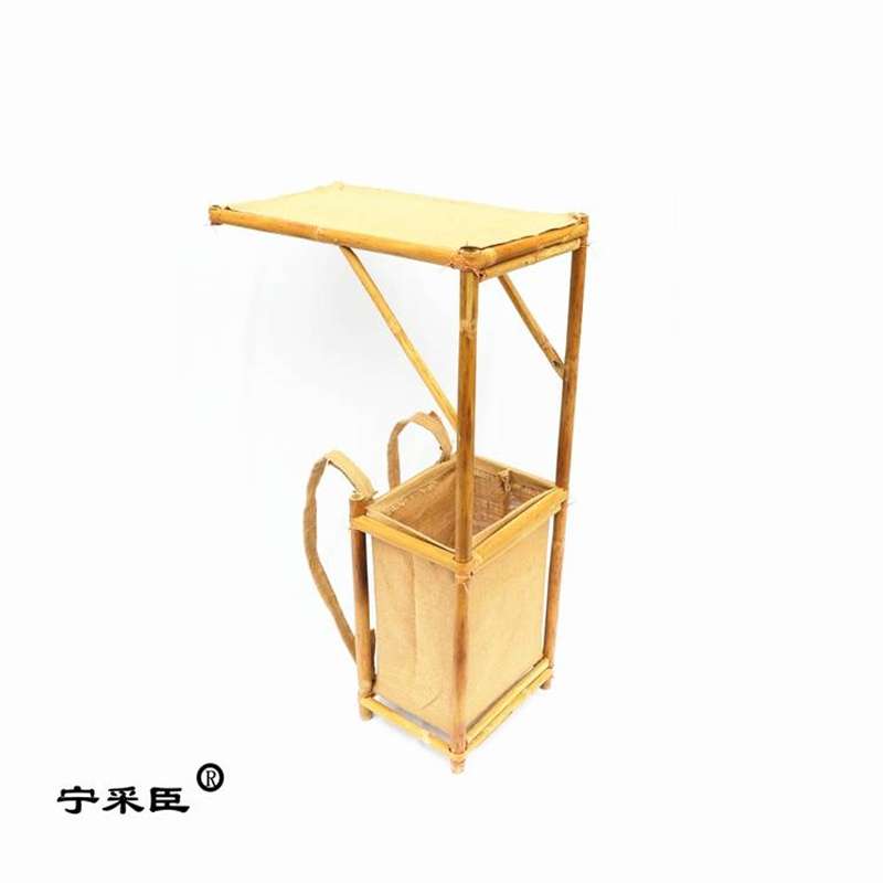 景区移动售货背篓竹制背包书生背书箱行脚僧状元箱古装道具