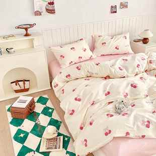 ydmt220床5新款 四件套车厘子 全棉40支12.喷气四件套花卉篇15m单款