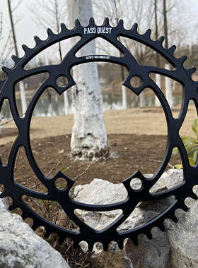 PASS QUEST110BCD公路车四爪正负齿单盘盘片椭圆盘SRAM expa APEX