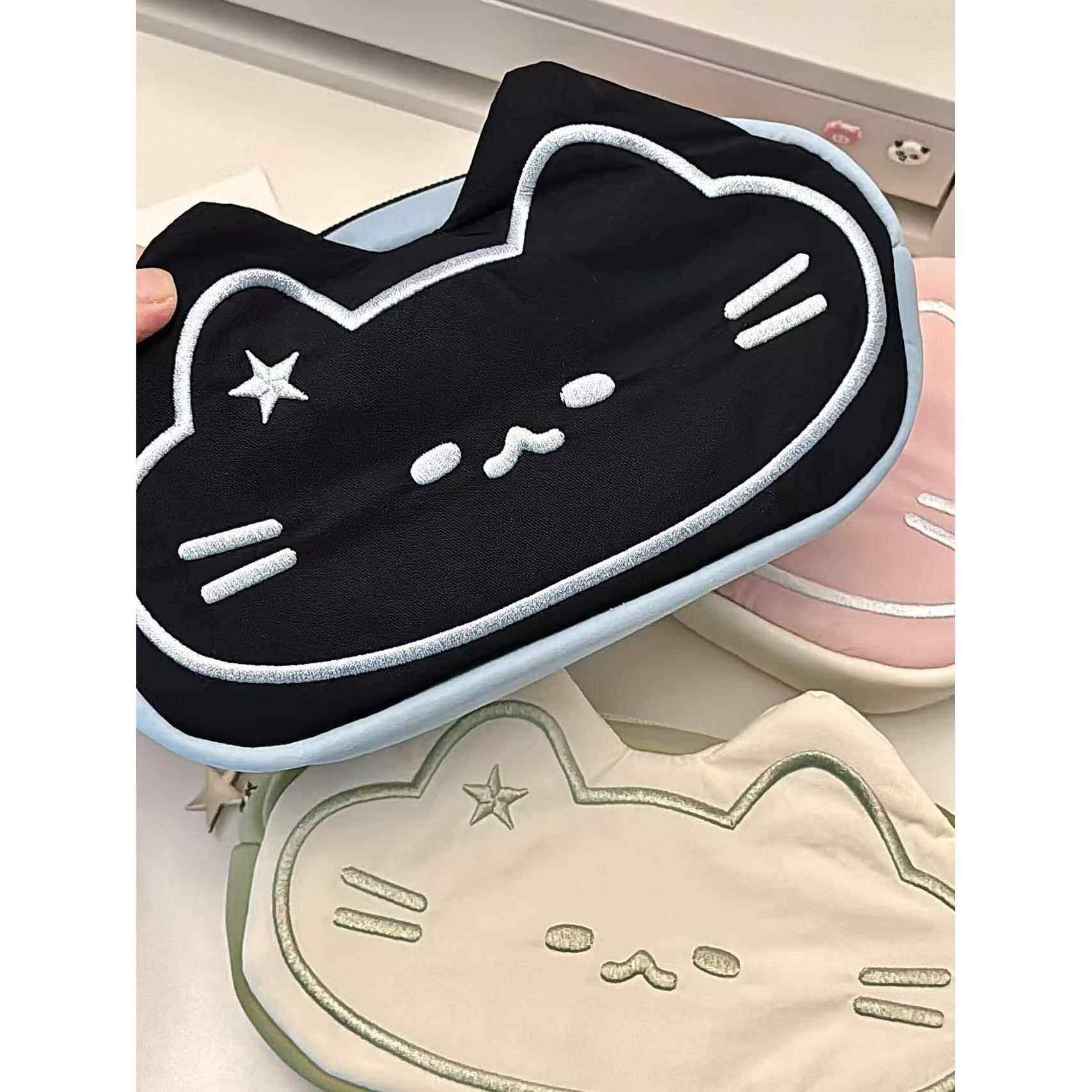 正品旗舰店文具女生可爱笔袋高颜值ins风小猫造型帆布大容量学生收纳袋小众设计,文具电教/文化用品/商务用品,笔袋,淘宝优惠券,粉丝福利购,淘宝优惠卷