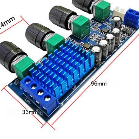 XH-M577 数字功放板TPA3116D2音频放大板大功率音调板运放12-24V