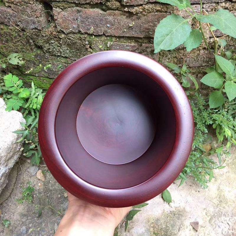 赞比亚血檀花鸟笔筒 木质工艺品 木雕笔筒家居摆件 可加LOGO
