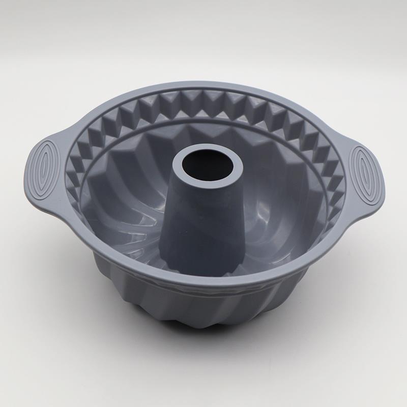 戚风蛋糕模具中空萨瓦林咕咕霍夫家用 可蒸硅胶不粘烘焙 菠萝