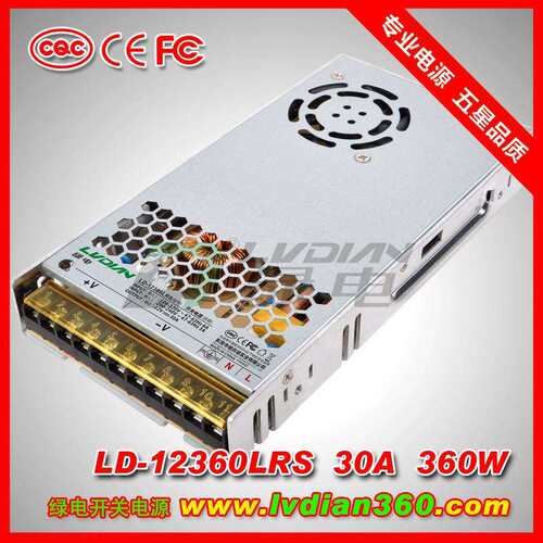 12V30A 24V15A 360W绿电LRS超薄开关电源 自动化机械电源 CQC认证